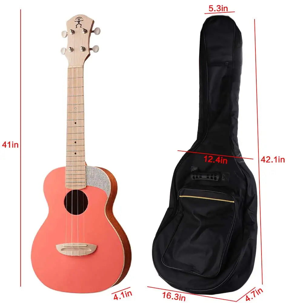 Soft Waterproof Acoustic Guitar Bag — Padded Instrument Case with Double Straps