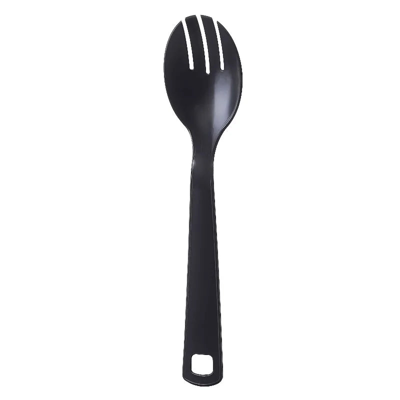 Plastic Serving Fork and Spoon Set — 2-Piece Disposable Utensil Duo