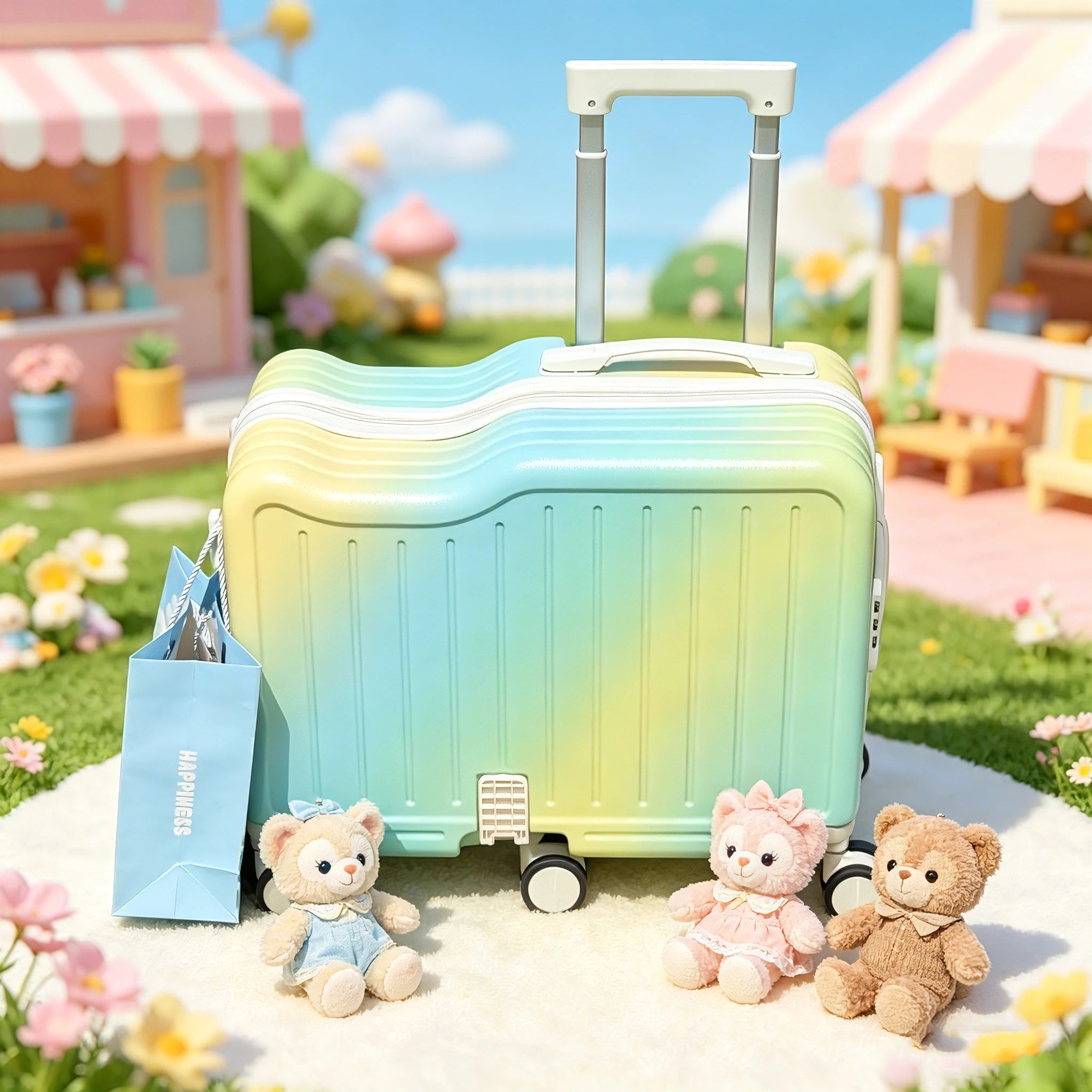 Children's Travel Suitcase — Durable Luggage with Password Lock