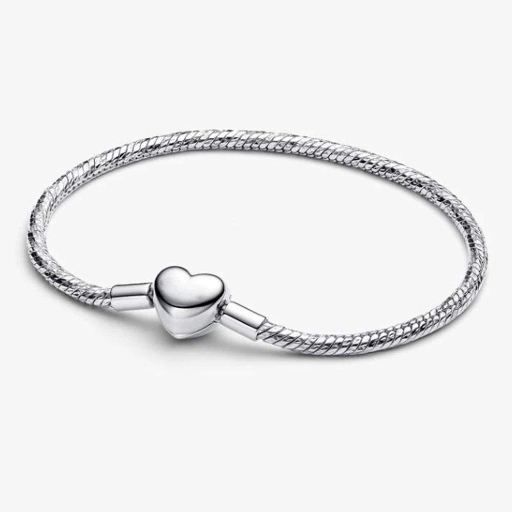 Potdemiel 925 Sterling Silver Charm Bracelet — Elegant Multi-Color Zircon Jewelry