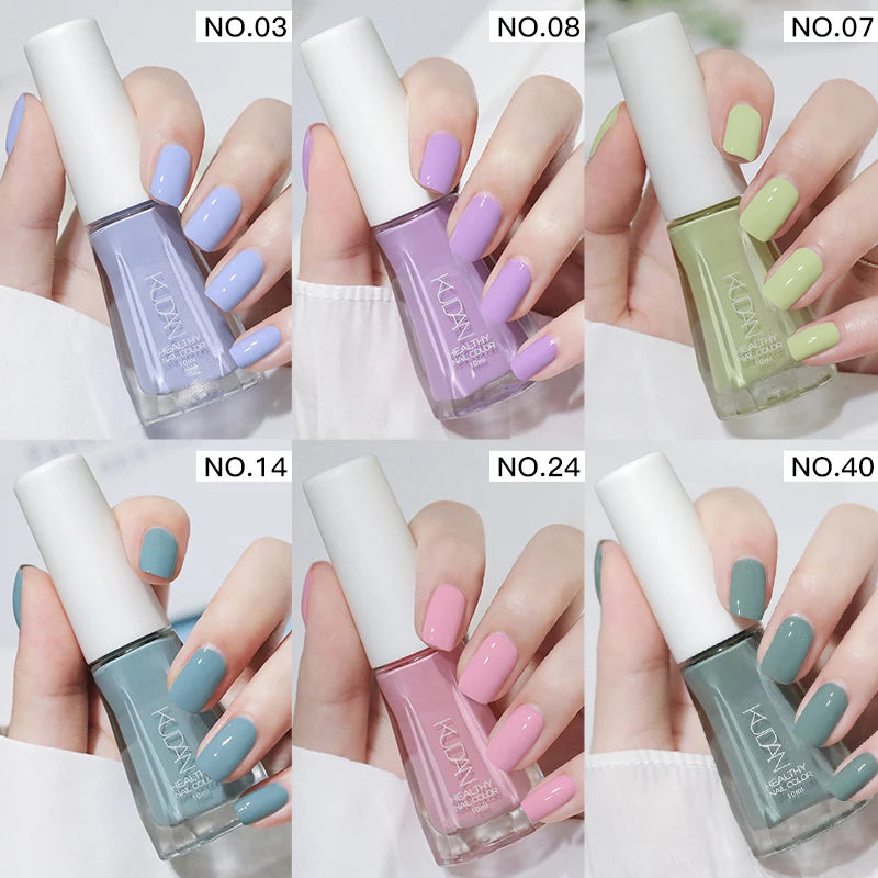 Four Lily Quick Drying Nail Polish — Water-Based Long Lasting Formula, 6-Piece Set