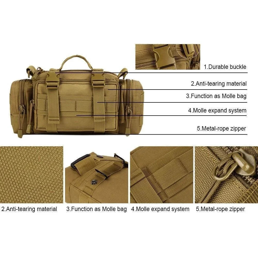 Waterproof Waist Fanny Pack — Versatile Cross-Body Sling Bag for Outdoor Adventure