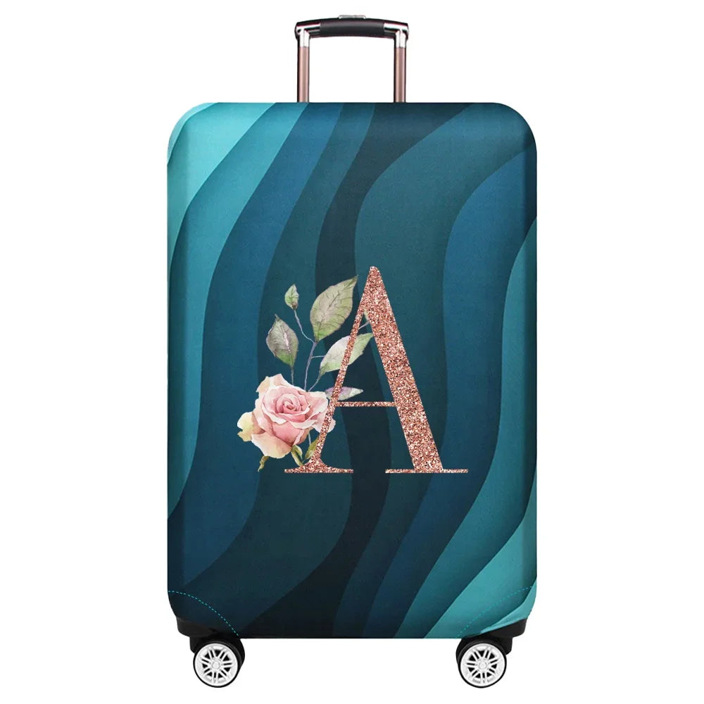 Stretch Luggage Protector Cover — Decorative Suitcase Guard for Travel