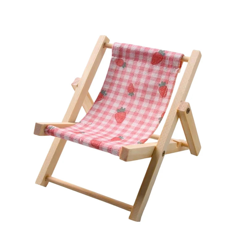 Wooden Hamster Chair Bed — Small Animal Habitat Decor & Photo Prop