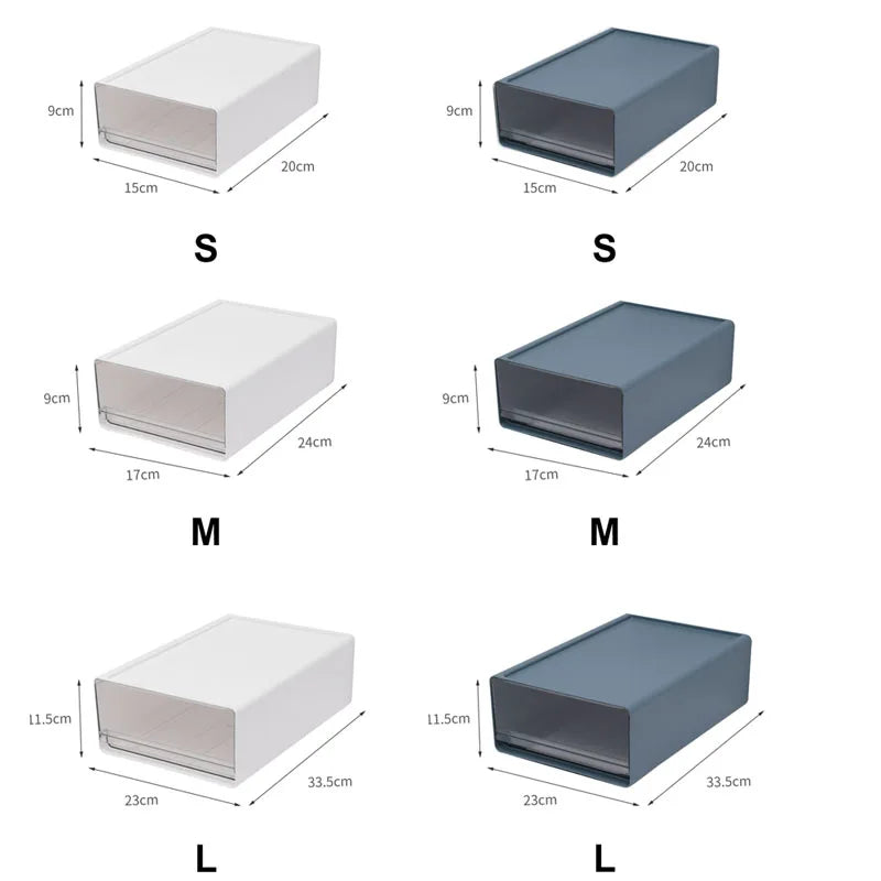 Stackable Desktop Storage Drawer — Clear Multi-Scene Organizer for Office and Home