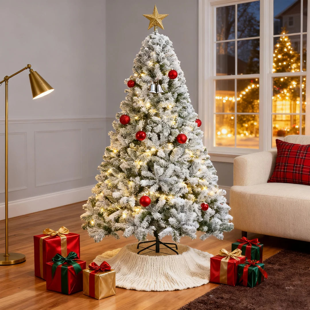 5ft Artificial PVC Fir Christmas Tree — Lush 355-Tip Design with Foldable Stand