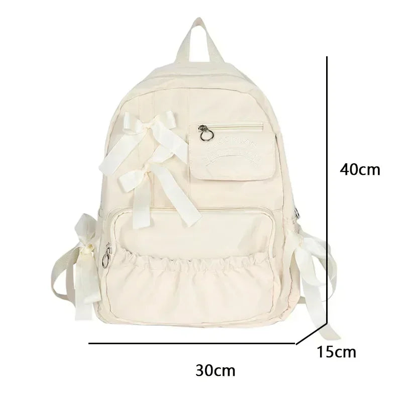 SMHXIANGQIANJIN Canvas Fashion Backpack — Stylish School Bag for Teen Girls