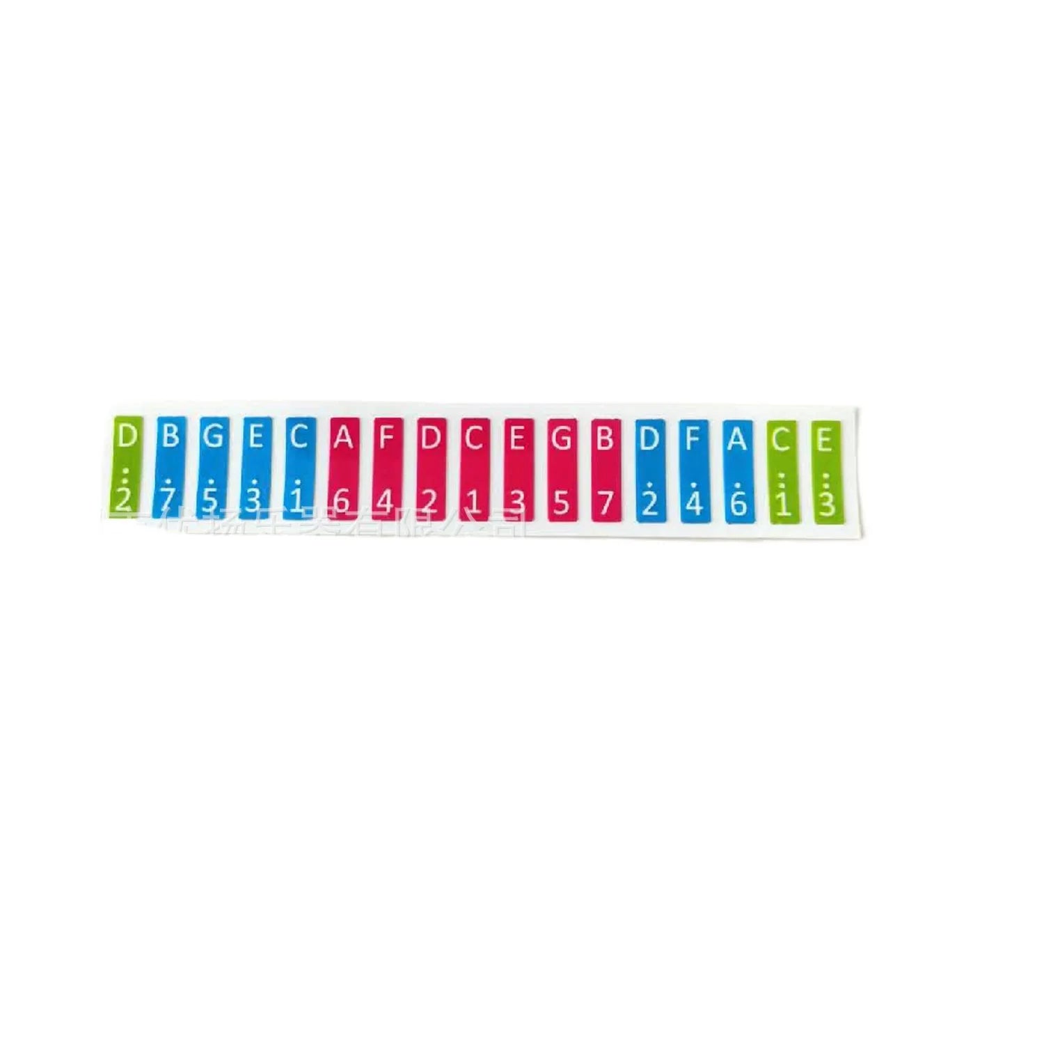 17 Keys Kalimba Note Stickers — Musical Instrument Learning Tool
