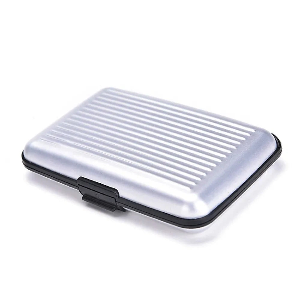 Slim Portable Metal Card Wallet — Durable Protective Holder for Daily Use