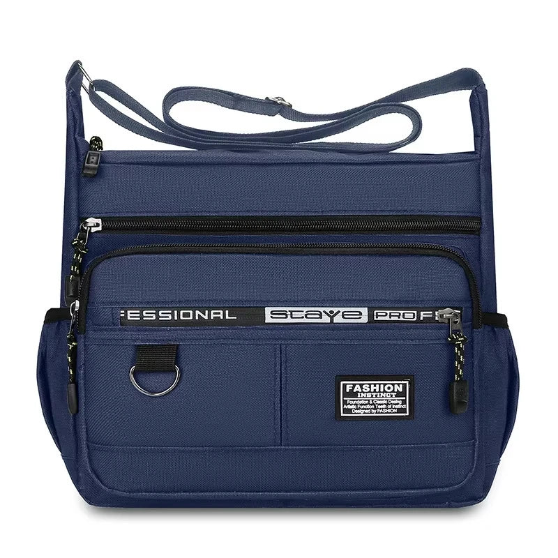 Men's Messenger Bag — Waterproof Oxford Crossbody Sling Pack