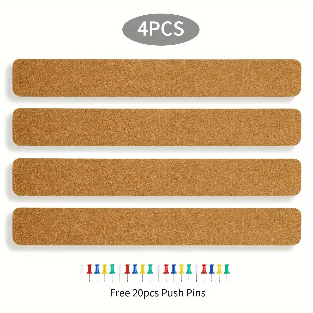XD-TOPQC Self-Adhesive Cork Board Strips — Versatile Bulletin Board Accents