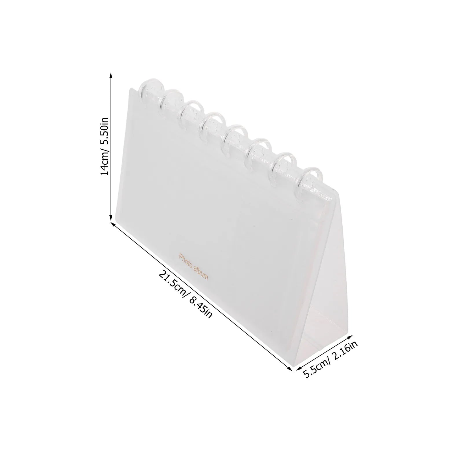 Desktop Photo Album Frame — 2-Piece Mini Card Organizer & Display Stand