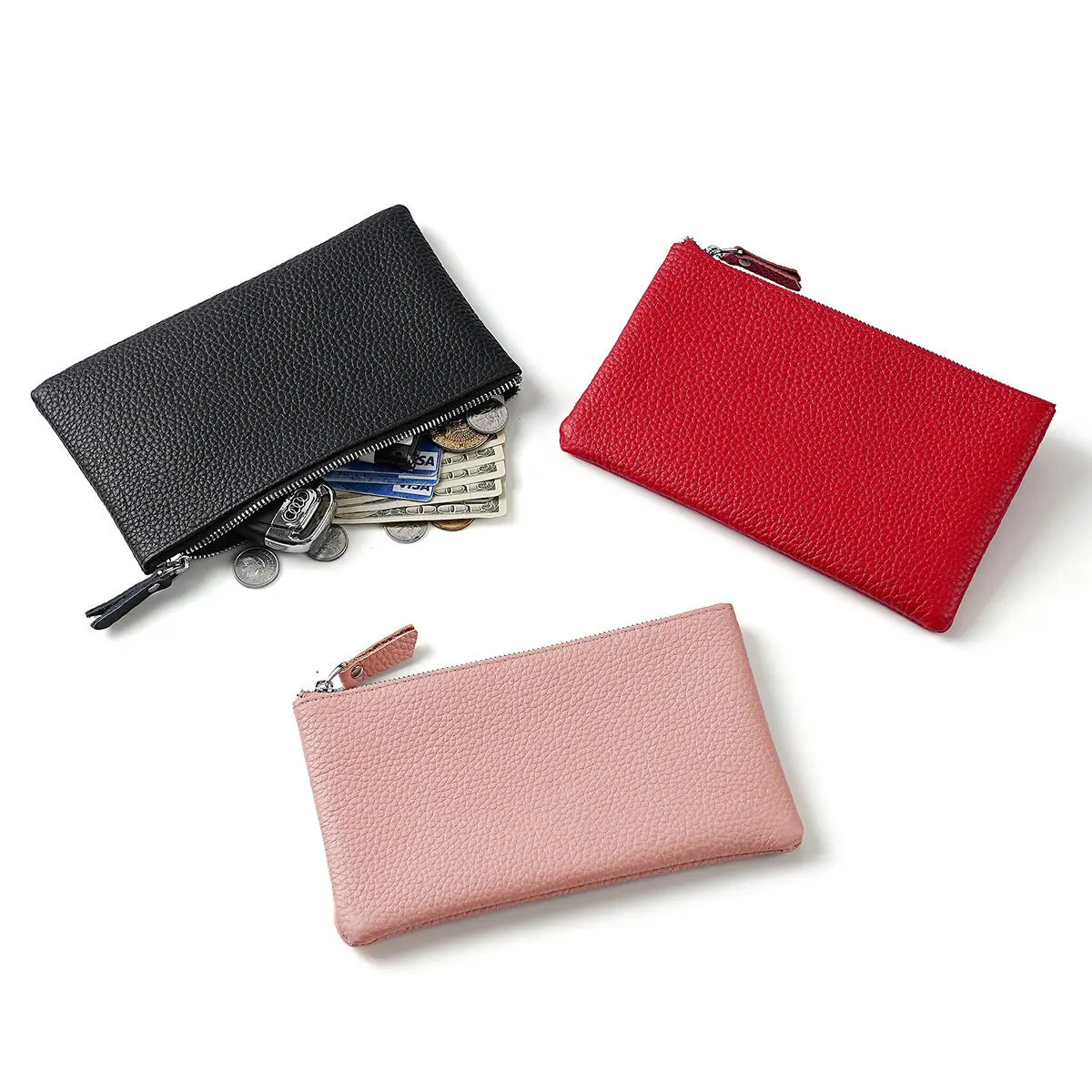 LYTWLZK Genuine Leather Wristlet — Phone Holder & Long Wallet Clutch