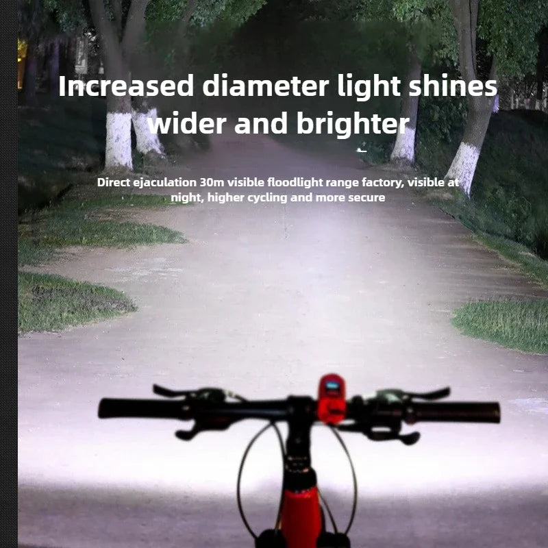 MIHJUSFDH Rechargeable Bike Light and Horn — Waterproof MTB Cycling Accessory