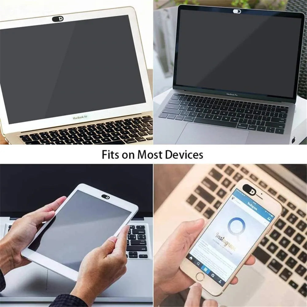 Privacy Webcam Cover — Sliding Camera Lens Protector for Laptops and Phones