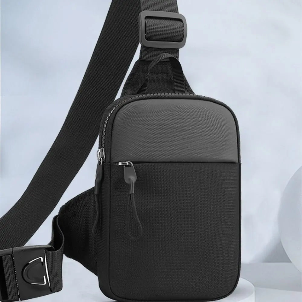 Men's Canvas Chest Bag — Compact Crossbody Sling for Daily Essentials