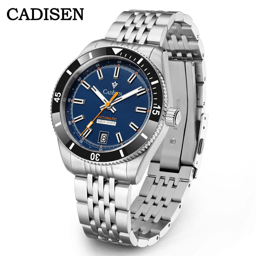 Cadisen Automatic Mechanical Watch — Ceramic Bezel & Sapphire Crystal