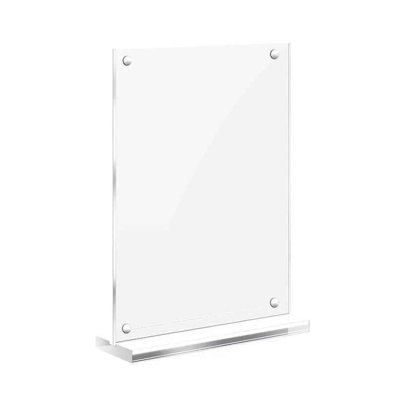Dream Hunter Acrylic Sign Holder — Double Sided Clear Display Stand