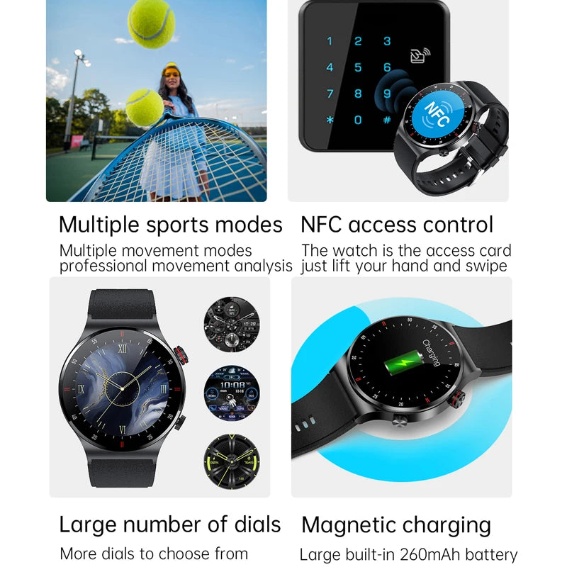 ChiBear Smart Watch — AMOLED HD Display with Bluetooth Calling & GPS