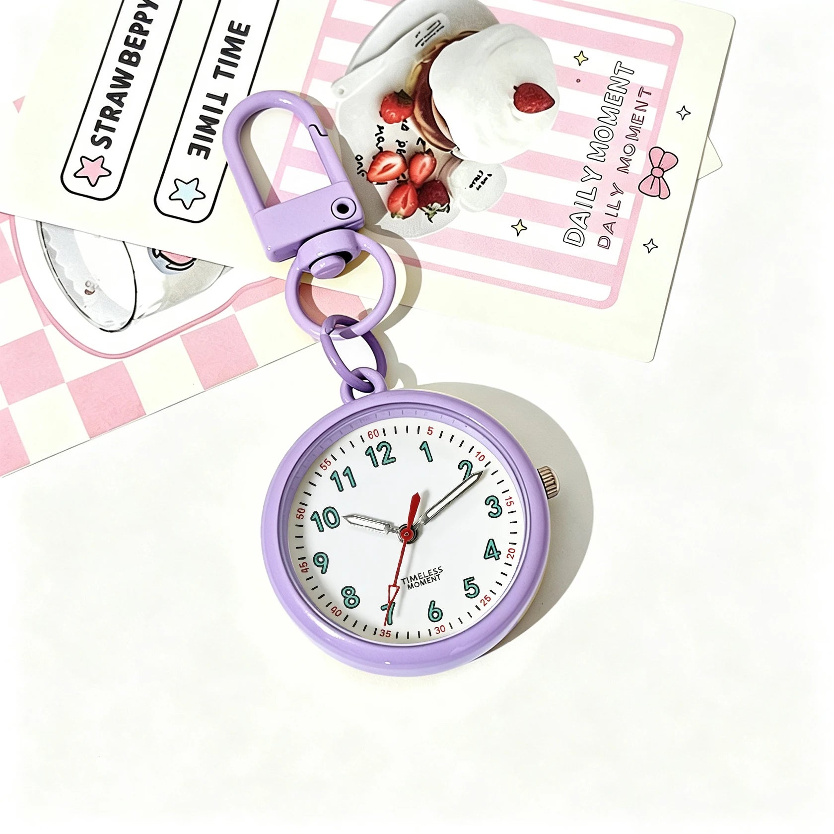 Minimalist Keychain Pocket Watch — Precise Quartz Movement for Professionals