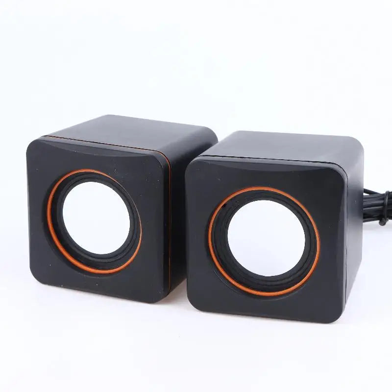 KOQZM USB Computer Speakers — Stereo LED Audio System with Built-in Microphone