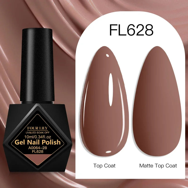Four Lily Gel Nail Polish — Long Lasting Semi-Permanent Manicure Set