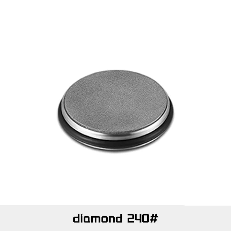 Rolling Knife Sharpener — Double Sided Diamond Stone with Magnetic Angle