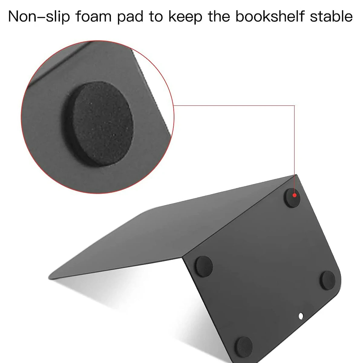 Heavy Duty Metal Bookends — Minimalist Desktop Organizer for Office & Home