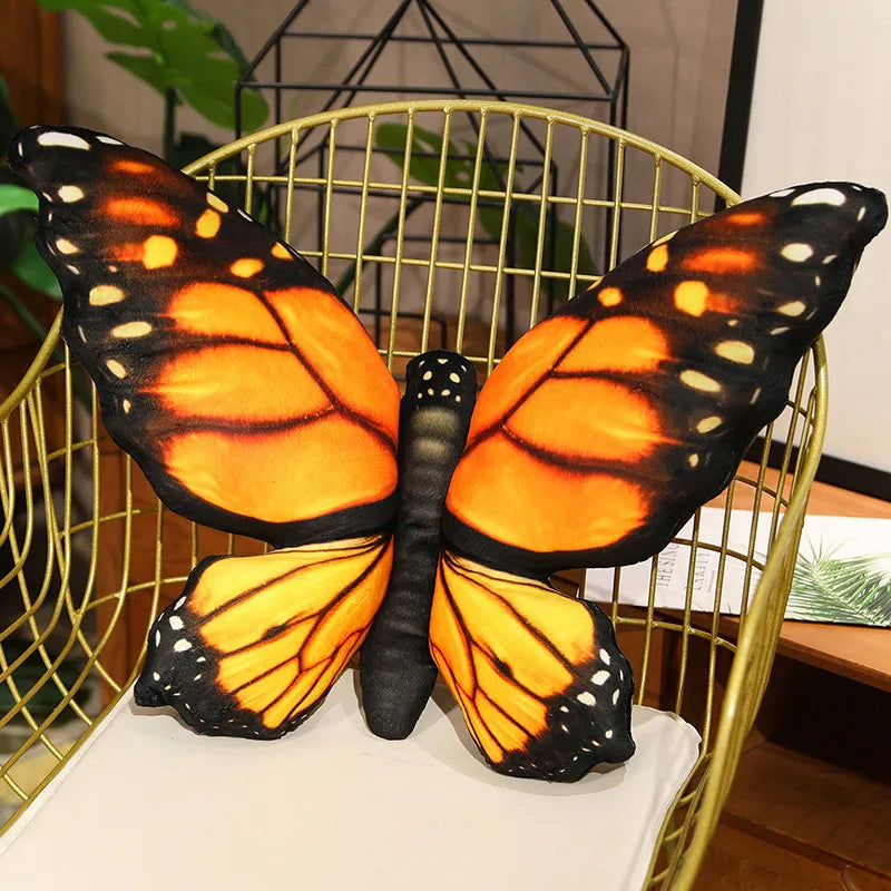 Butterfly Plush Pillow — Soft Decorative Cushion for Home Decor