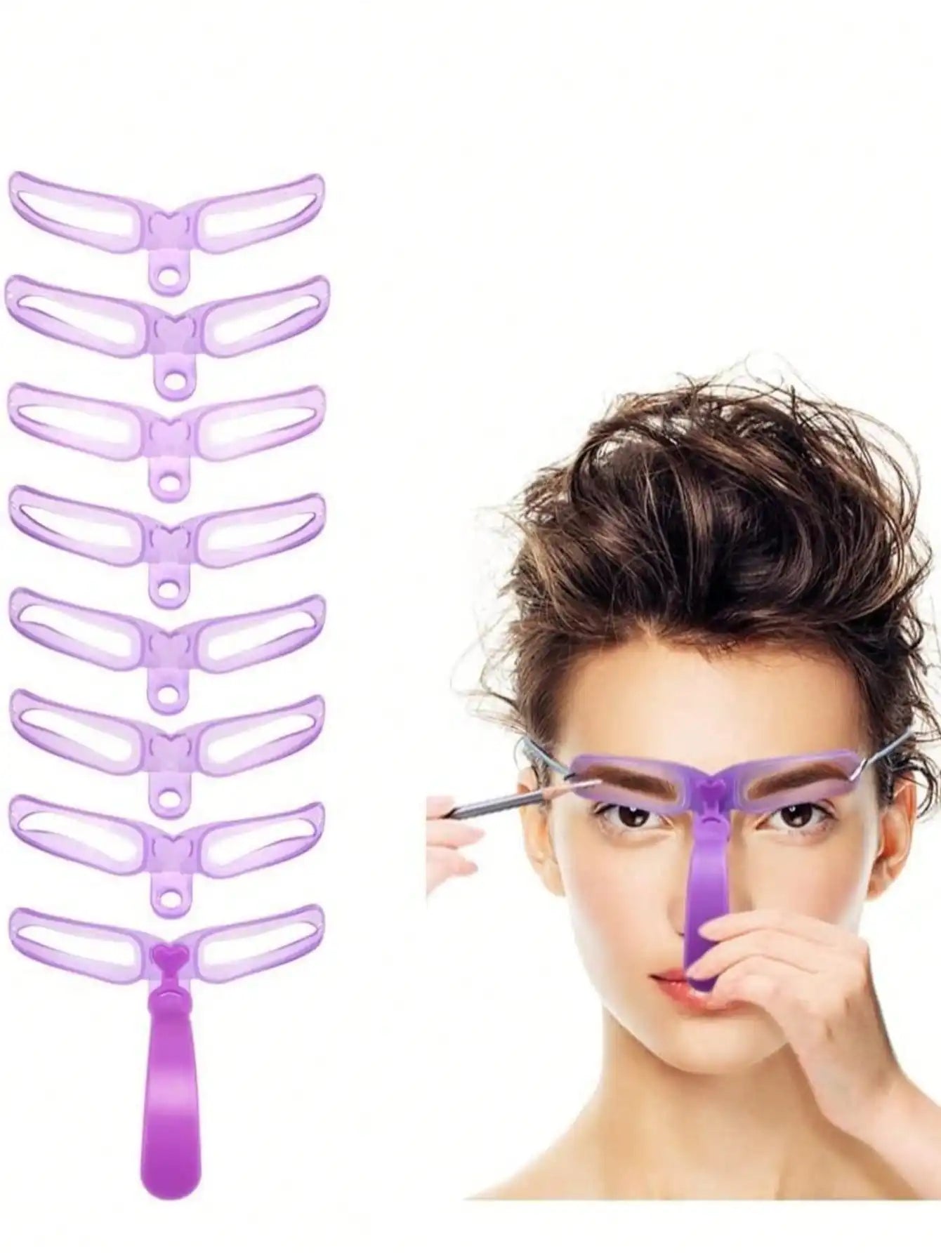 Mivivm Eyebrow Stencil Set — Detachable Styling Template Kit for DIY Shaping