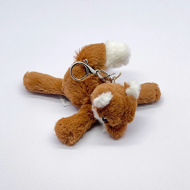 WANGYIXIN Plush Keychain Charm — Cute Marshmallow & Animal Backpack Accessory