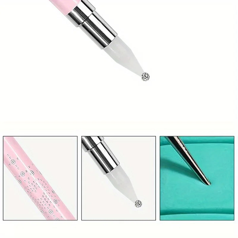 TaoTips Double End Nail Art Dotting Pen — DIY Manicure & Rhinestone Picker