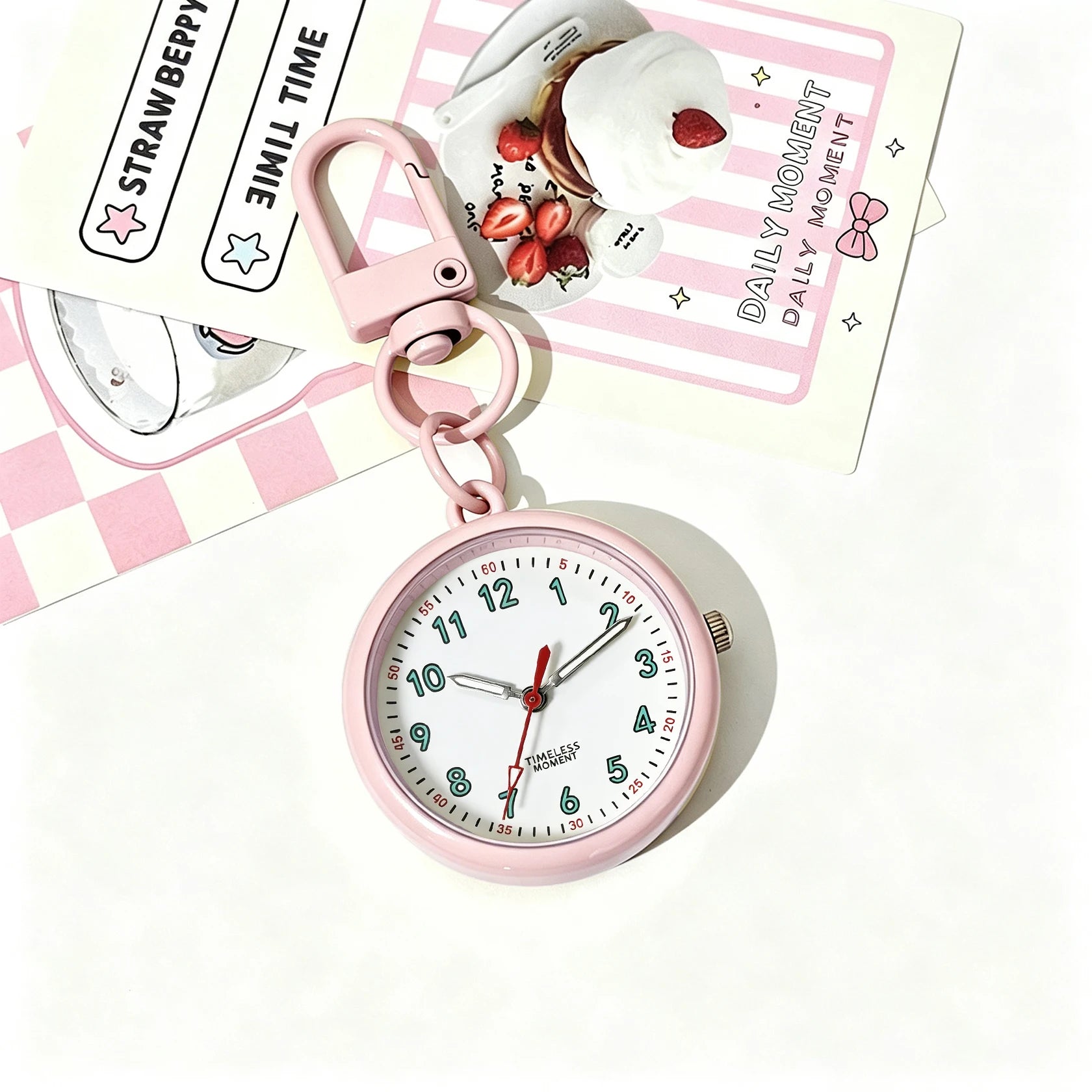 Minimalist Keychain Pocket Watch — Precise Quartz Movement for Professionals