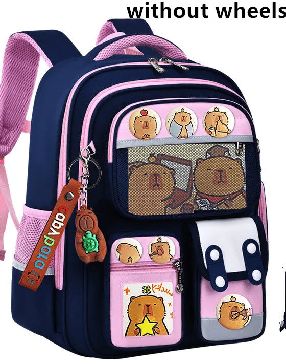 Kids Rolling School Bag — High Capacity Trolley Backpack with Wheels