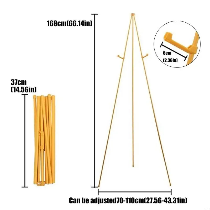 Professional Metal Artist Easel — Portable Folding Tripod Stand for Canvas and Posters