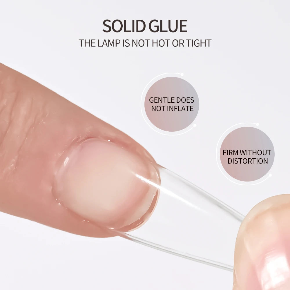 HotPress Solid Nail Gel Glue — Strong Adhesive for Press On Tips & Rhinestones