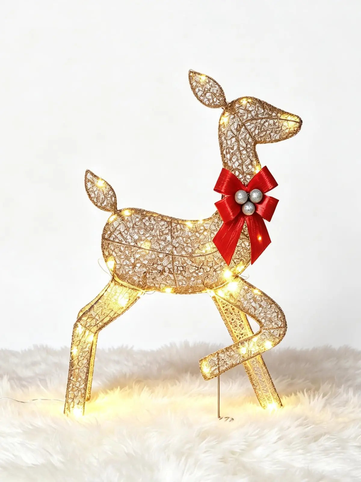 Lighted Christmas Deer Family Set — Weather Resistant 2D LED Outdoor Decoration