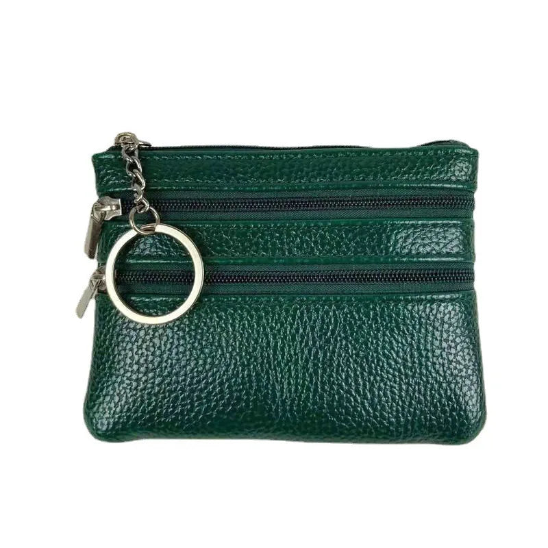 molfmy Compact Coin Purse — Lightweight Double-Layer Zipper Wallet