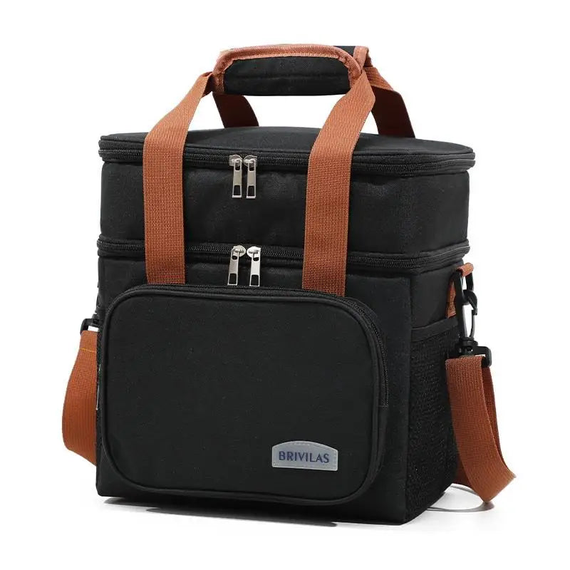 JETTING Insulated Double-Layer Lunch Bag — Large Capacity Food Tote