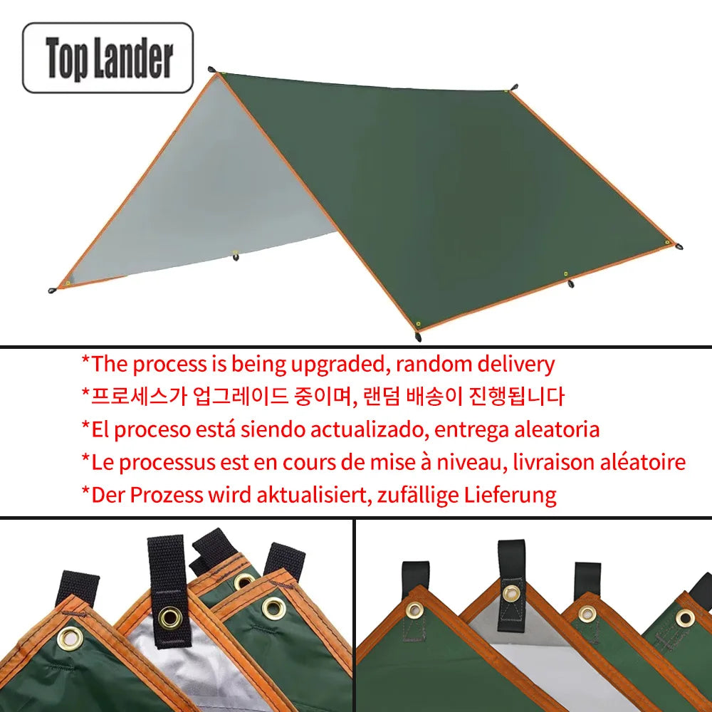 Top Lander Waterproof Camping Tarp — Ultralight Outdoor Sun Shelter