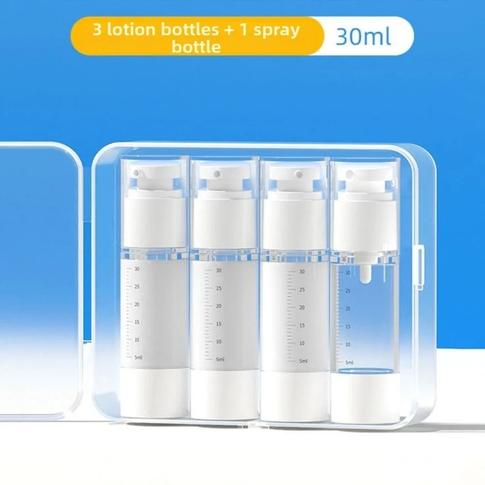 Transparent Travel Refillable Bottle Set — Leak Proof Portable Containers