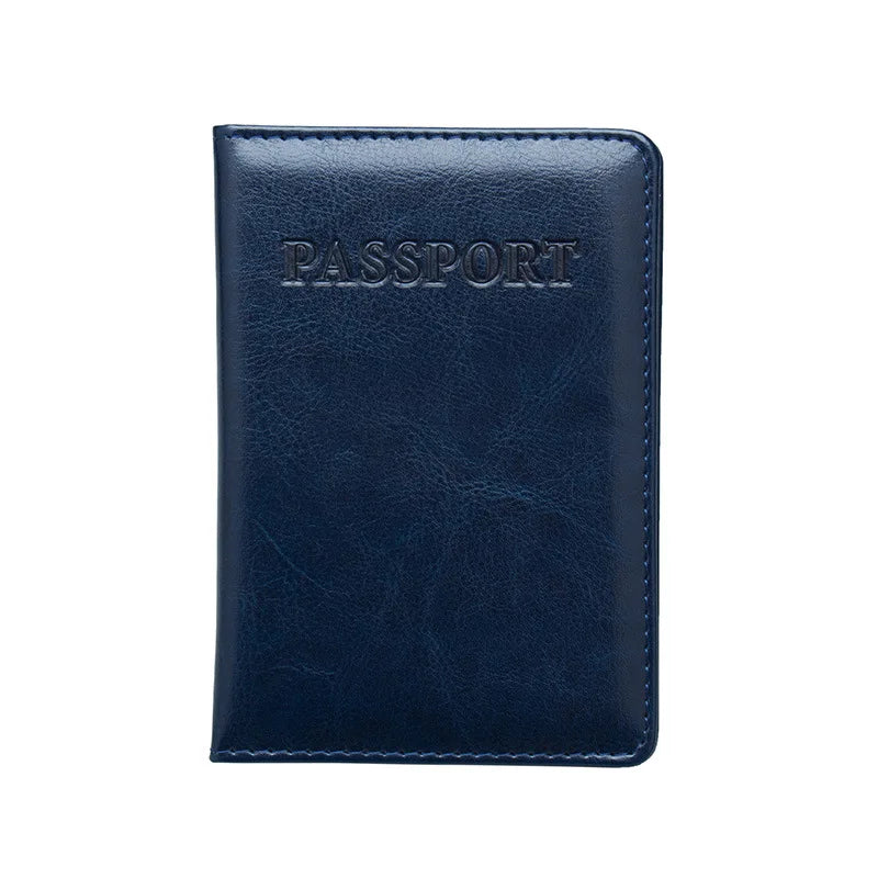 baellerry PU Leather Passport Cover — Travel Wallet with Card Holders