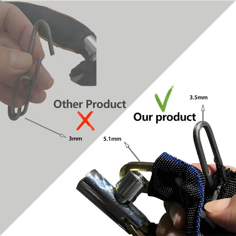 Portable Bike Chain Lock — Lightweight Zinc Alloy Security for Cycling