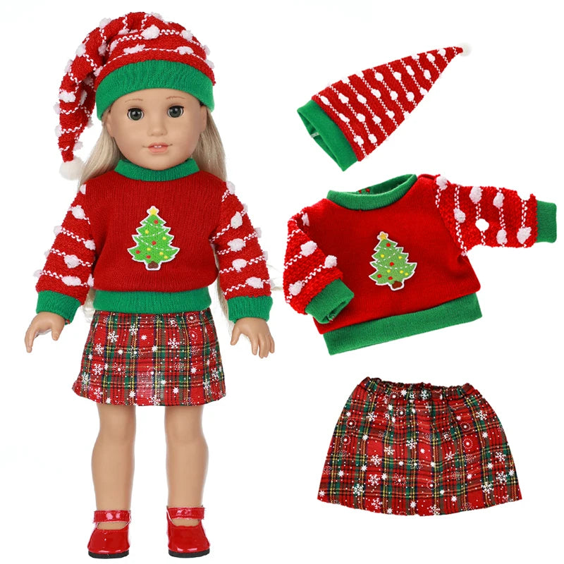 Miao Mama ai wawa Leopard Print Doll Outfit — Stylish Clothing & Hat Set