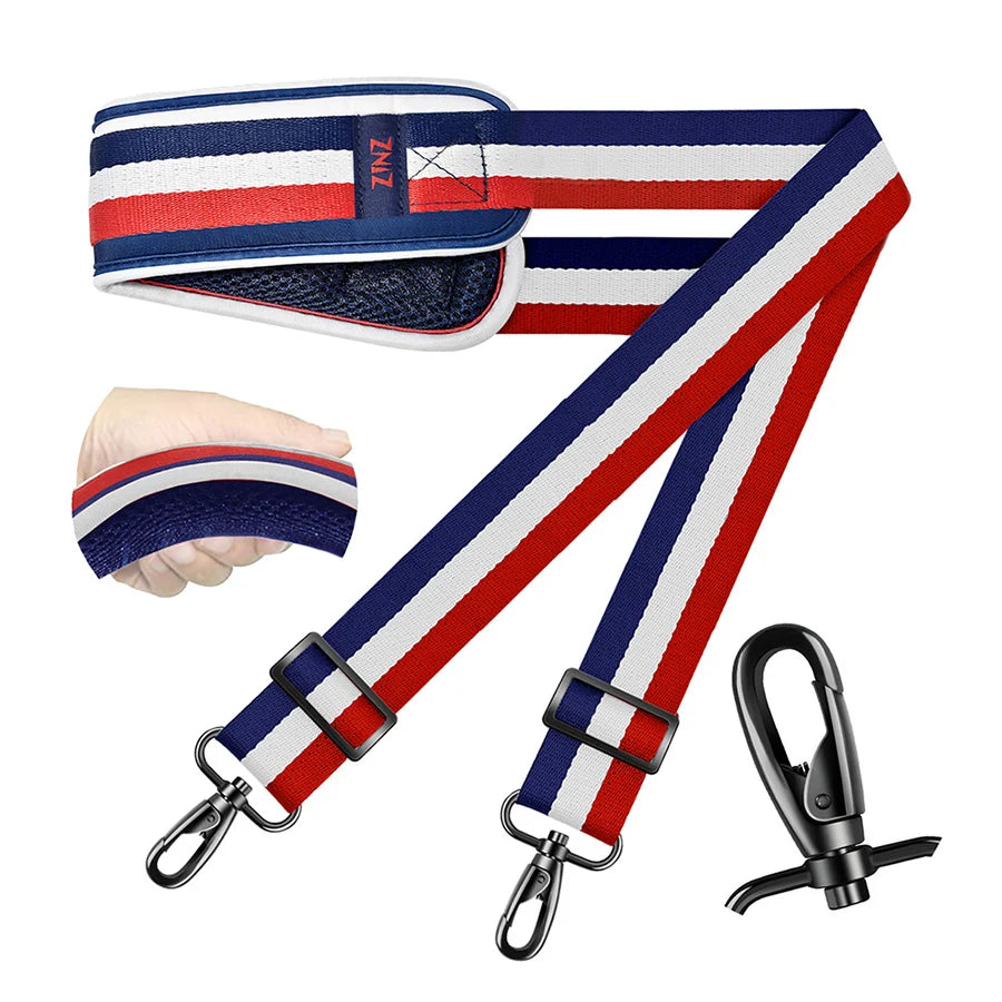 Universal Adjustable Shoulder Strap — Padded Crossbody Replacement Strap