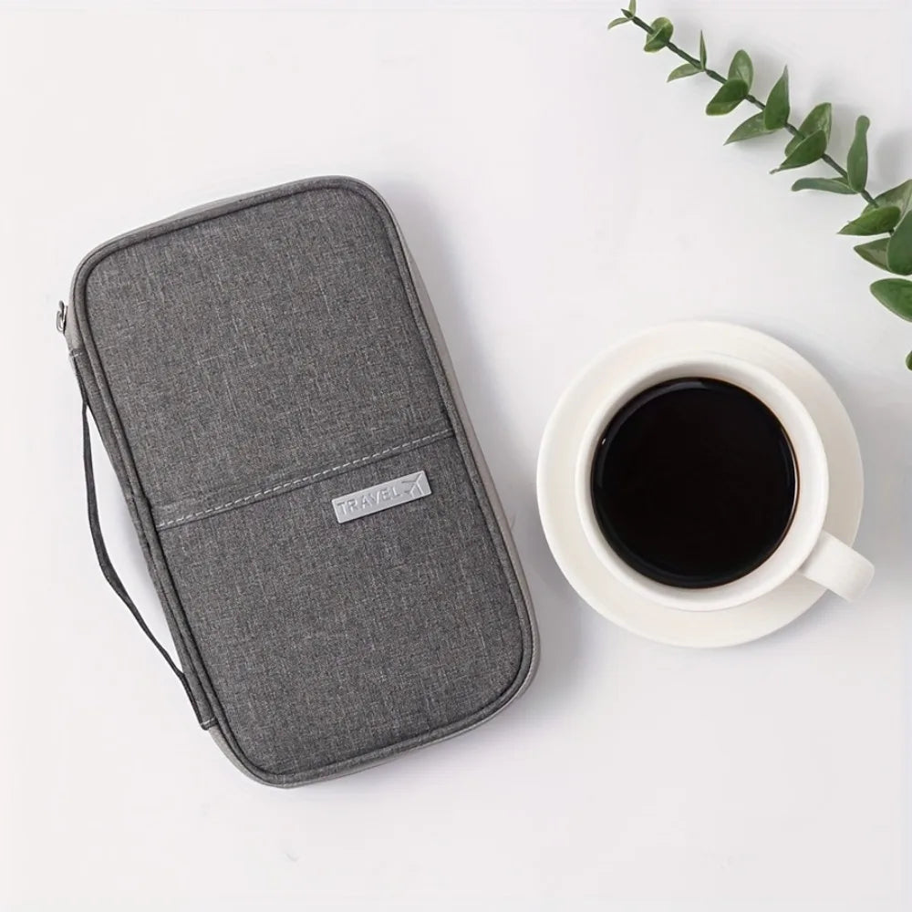 Portable Travel Passport Holder — Multi-Functional Document Organizer
