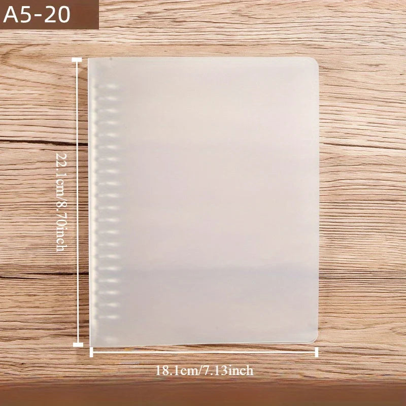 Plastic Ring Binder Organizer — Secure Clasp Closure for Office & School
