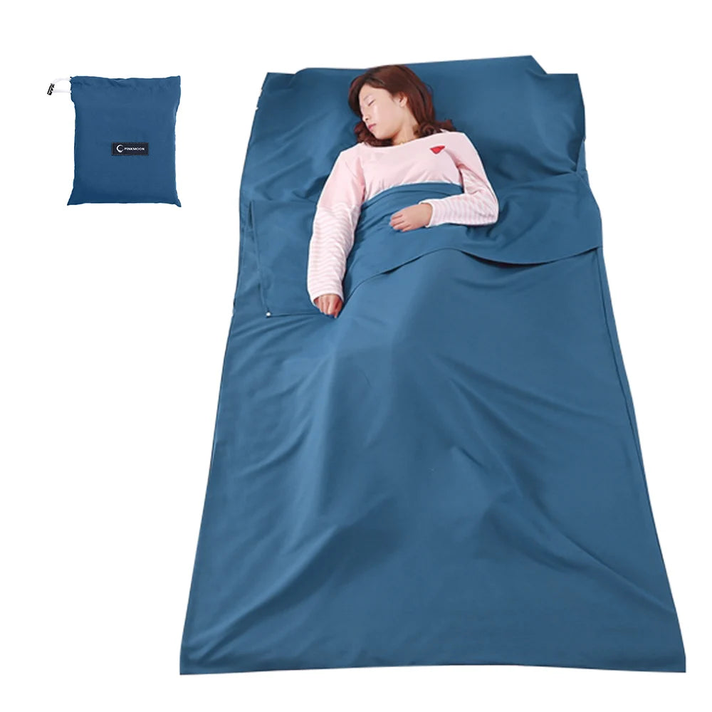 Lightweight Sleeping Bag Liner — Breathable Travel Sheet for Camping