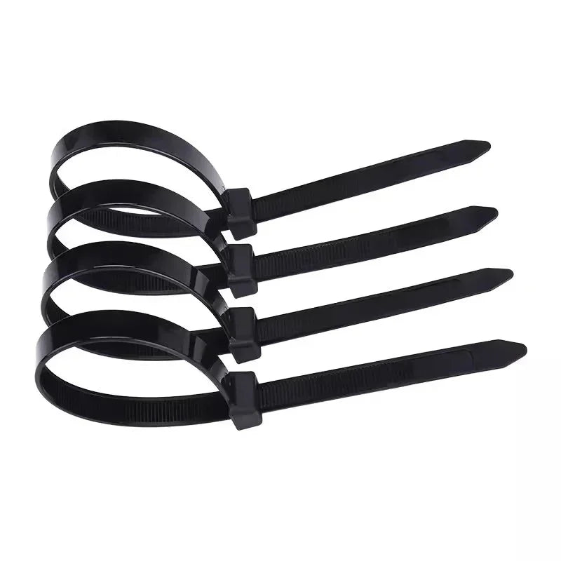 Nylon Cable Tie Set — Self-Locking Plastic Zip Wraps for Wire Management