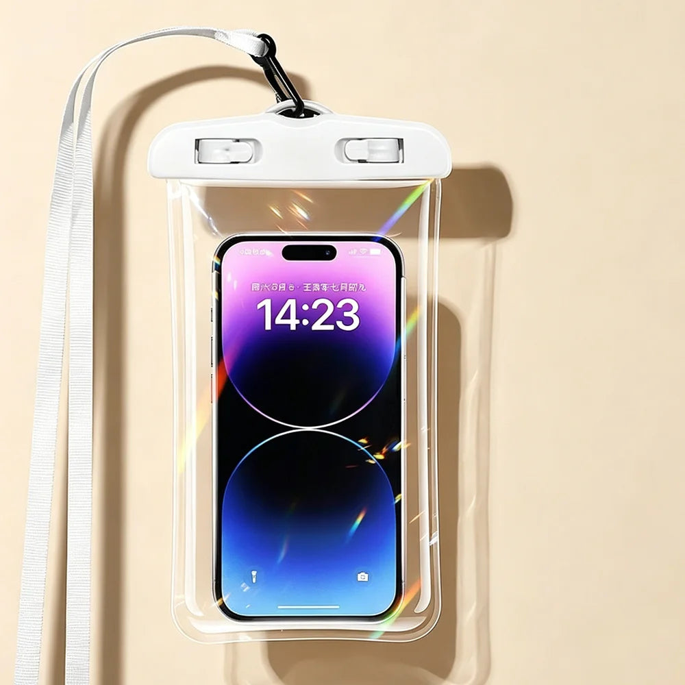 Waterproof Phone Pouch — Transparent Underwater Dry Bag for Swimming